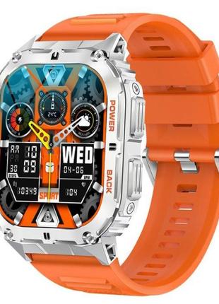 Крутые мужские смарт часы Smart Respect X Orange c компасом