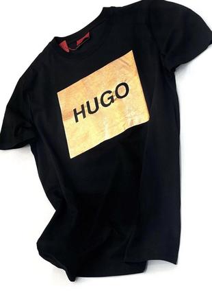 Чоловіча чорна футболка Hugo