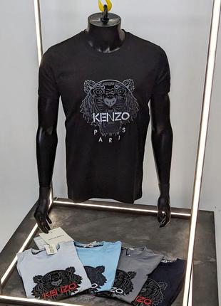 Мужская черная футболка KENZO