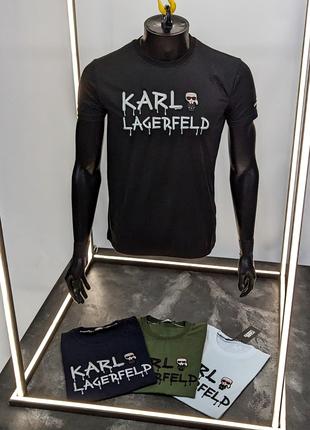 Мужская черная футболка Karl Lagerfeld