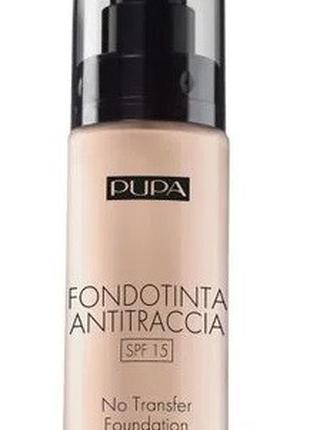 Тональная основа для лица Pupa No Transfer Foundation SPF15 00...