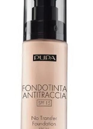 Тональна основа для обличчя Pupa No Transfer Foundation SPF15 ...