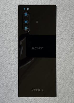 Sony Xperia 5 Black задня кришка з блоком захисних стекол каме...