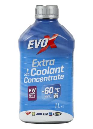 Антифриз концентрат -60°C синий 1л Evox Extra G11 MOL