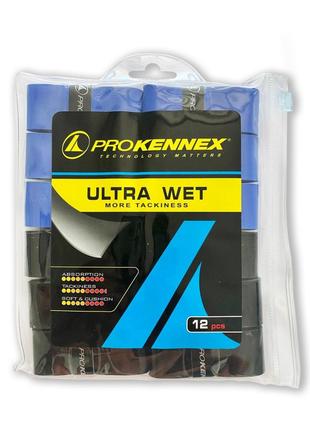 Комплект намоток на ракетку ProKennex Ultra Wet Over Grip 12 ш...