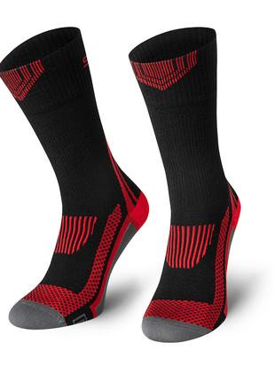 Шкарпетки компресійні Spaio Trekking 01 38-40 Чорний/Червоний ...