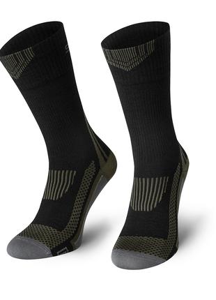 Шкарпетки компресійні Spaio Trekking 01 41-43 Чорний/Хакі (590...