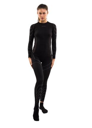 Комплект для фитнеса реглан+штаны женский Spaio Rapid черный L...