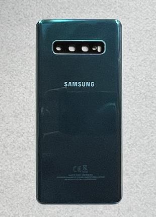 Samsung Galaxy S10 Plus Prism Green задняя крышка с блоком защ...