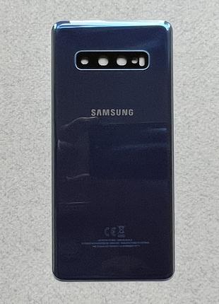 Samsung Galaxy S10 Plus Prism Blue задняя крышка с блоком защи...