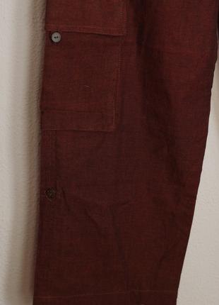 Брюки, штаны мужские. бордо. двойная нить (красный+черный) Индия
