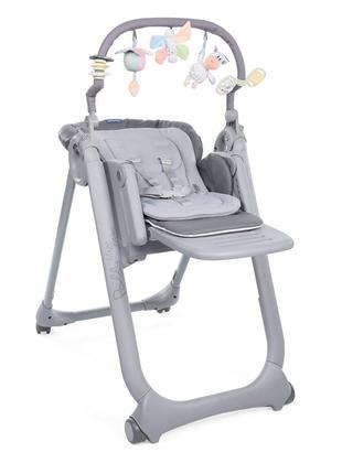 Стільчик для годування Chicco "Polly Magic Relax New Сірий