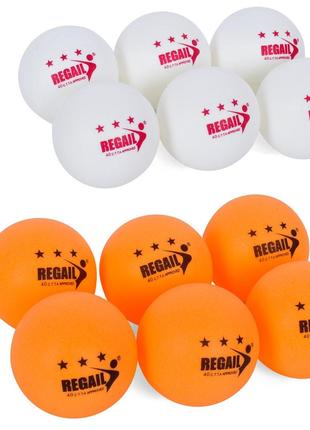 Тенісні кульки MS 3201 6шт, ABS 40мм+, безшовний, 2кольори, в ...