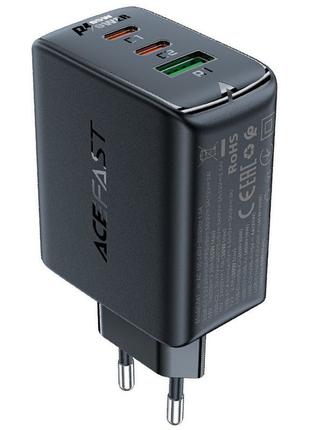 СЗУ Acefast A41 PD65W GaN (2*USB-C+USB-A)