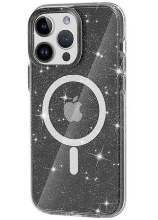 Чехол TPU Galaxy Sparkle (MagFit) для Apple iPhone 13 Pro Max ...