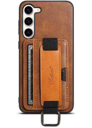 Кожаный чехол Wallet case and straps для Samsung Galaxy A24 4G