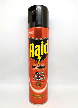 Аэрозоль против тараканов и муравьев Raid Bang (Красный), 300 мл