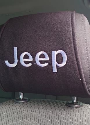 Чехол на подголовник с логотипом Jeep 2шт