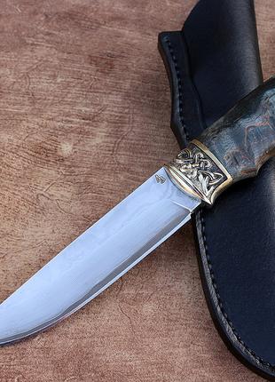 Охотничий нож ручной работы Кайрус 5, из стали К390 в обкладке...