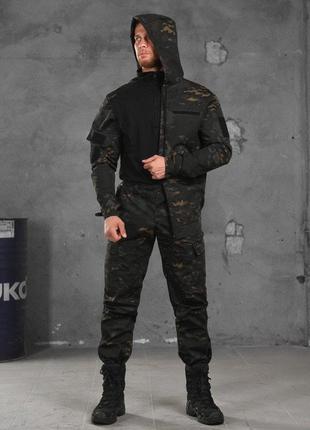 Тактичний костюм Poseidon 3в1 чорний мультикам ВТ6057