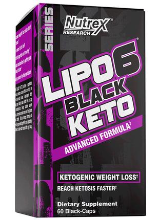 Жиросжигатель Nutrex Lipo 6 Black Keto Advanced Formula 60 caps