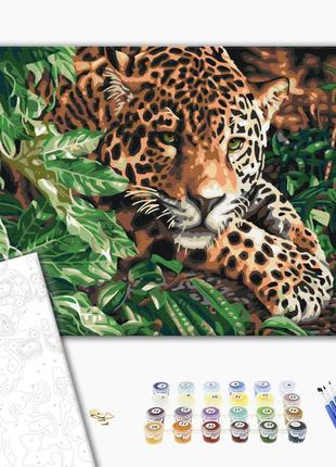 Картина за номерами "Леопард зі смарагдовими очима", "BS51754"...