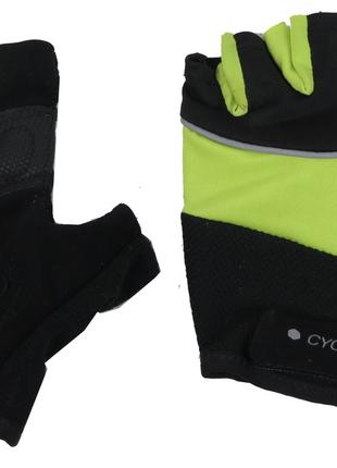 Женские перчатки для занятия спортом, велоперчатки Crivit желтые