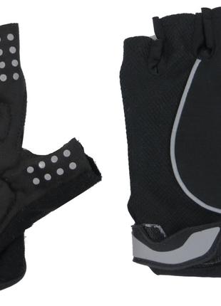Перчатки женские для занятия спортом, велоперчатки Crivit черные