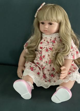 Реалистичная Кукла большая 57см реборн, малыш, пупс девочка с ...