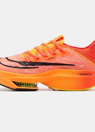 Мужские кроссовки Nike Zoom X Alphafly "Orange", оранжевые, Вь...