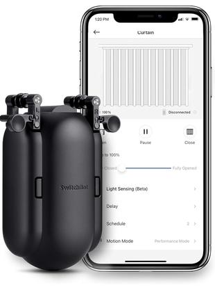 Розумний електродвигун для штор SwitchBot I Rail Curtain, чорний