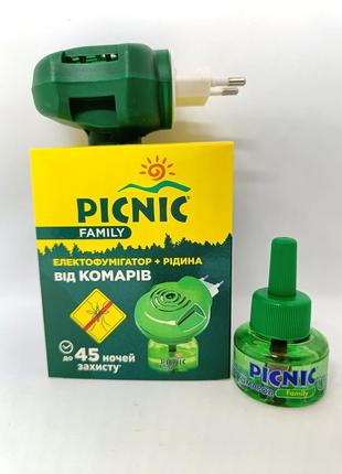 Электрофумигатор Picnic Family + жидкость от комаров (45 ночей)