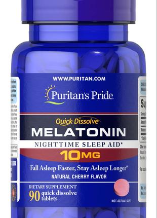 Melatonin 10 mg Quick Dissolve Cherry Flavor 90tabl