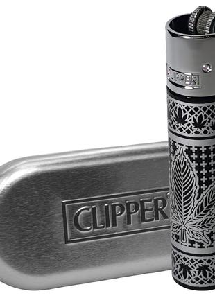 Железная Зажигалка Clipper “Good Grass Silver”
