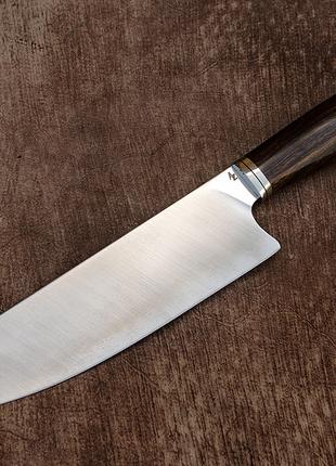 Универсальный кухонный нож ручной работы "Айронвуд", N690 (320мм)