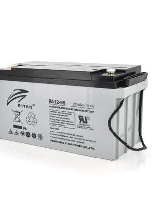 Аккумуляторная батарея AGM RITAR RA12-65, 12V 65.0Ah