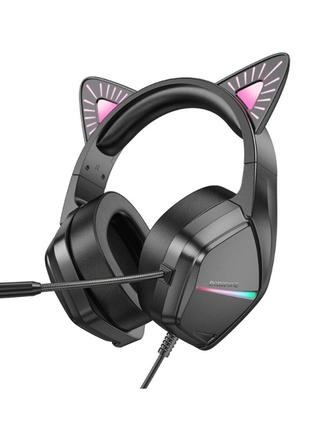 Навушники BOROFONE BO106 Cute cat ear luminous gaming headphon...