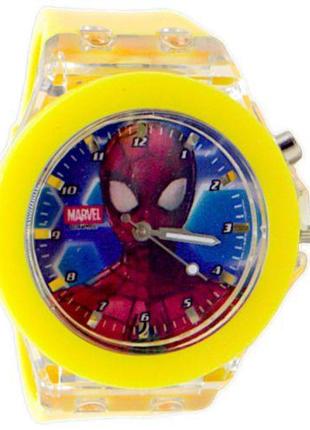 Дитячий наручний годинник, з підсвічуванням (жовтий)