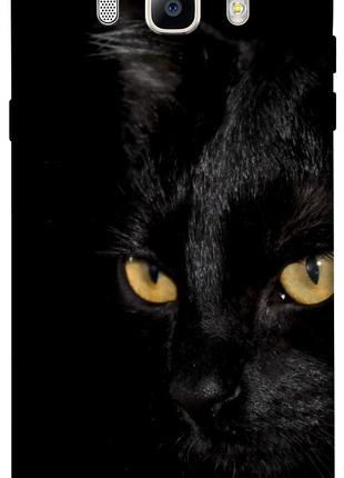 Чехол itsPrint Черный кот для Samsung J510F Galaxy J5 (2016)