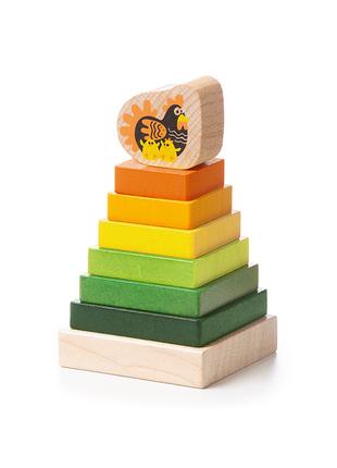 Деревянная развивающая игрушка пирамидка "LD-15" Cubika (8 дет...