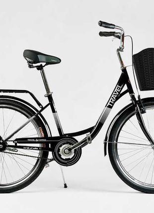 Велосипед городской Corso «TRAVEL» 26” TR-6391 (1) цвет черный...