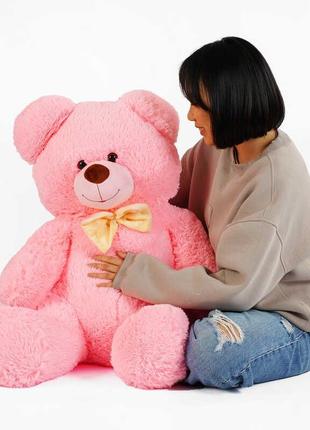 Мягкая игрушка "Медвежонок" цвет розовый В70614 высота 1,3 м (...