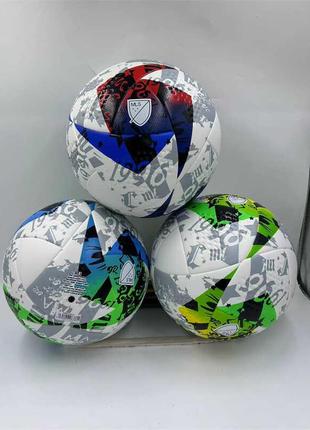 Мяч футбольный C 64613 (30) 3 вида, вес 420 грамм, материал PU...