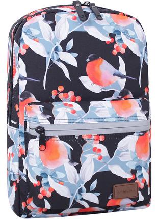 Молодежный женский рюкзак с принтом птиц Bagland mini 8 л. суб...