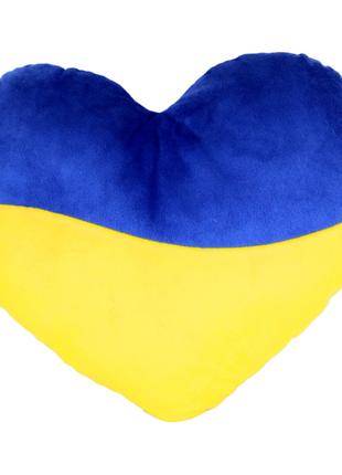 Іграшка м''яконабивна Серце МС 180402-03 жовто-блакитне