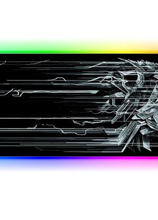 Коврик для мышки и клавиатуры Steel Wolf c RGB подсветкой 900x...