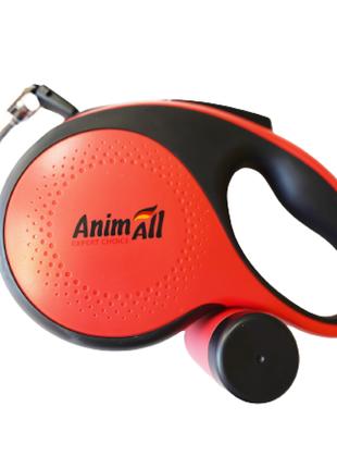 AnimAll рулетка-поводок с диспенсером для собак S до 15 кг/3 м...