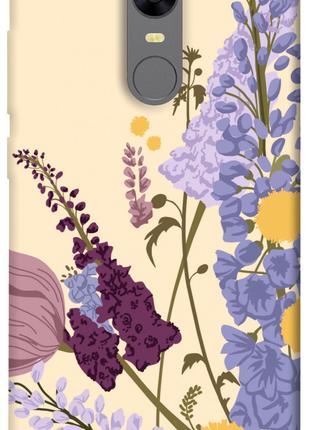 Чехол itsPrint Flowers art для Xiaomi Redmi 5 Plus / Redmi Not...