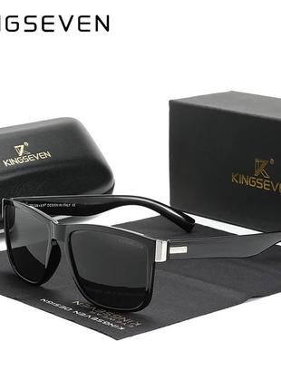 Мужские поляризационные солнцезащитные очки KINGSEVEN N752 Bla...