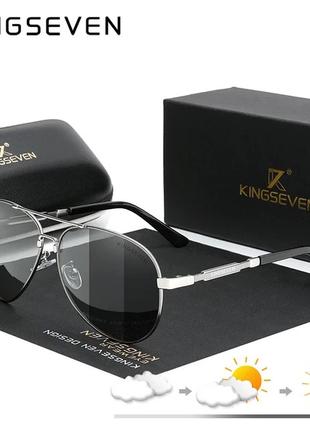 Мужские фотохромные поляризационные солнцезащитные очки KINGSE...